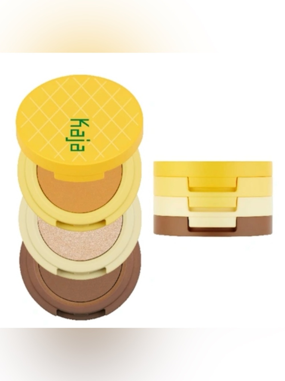 Kaja Beauty Bento Bouncy Eyeshadow‎ Trio Set Alotta Colada Limited Edition